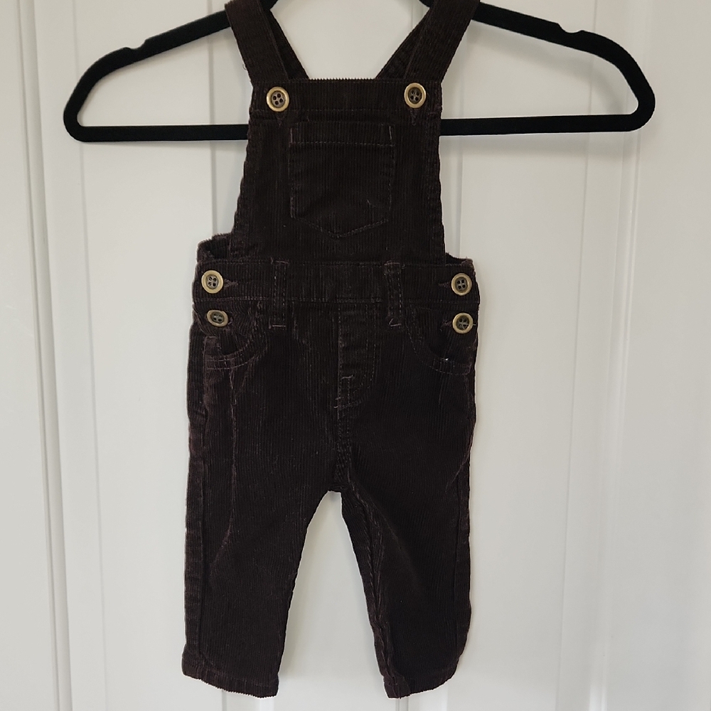 Brown Corduroy Kids Overalls